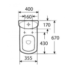 Roca 80N512 Dama Senso 原裝油壓廁板
